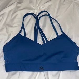 Reebok Hero Strappy Padded Bra - Bunker Blue - M